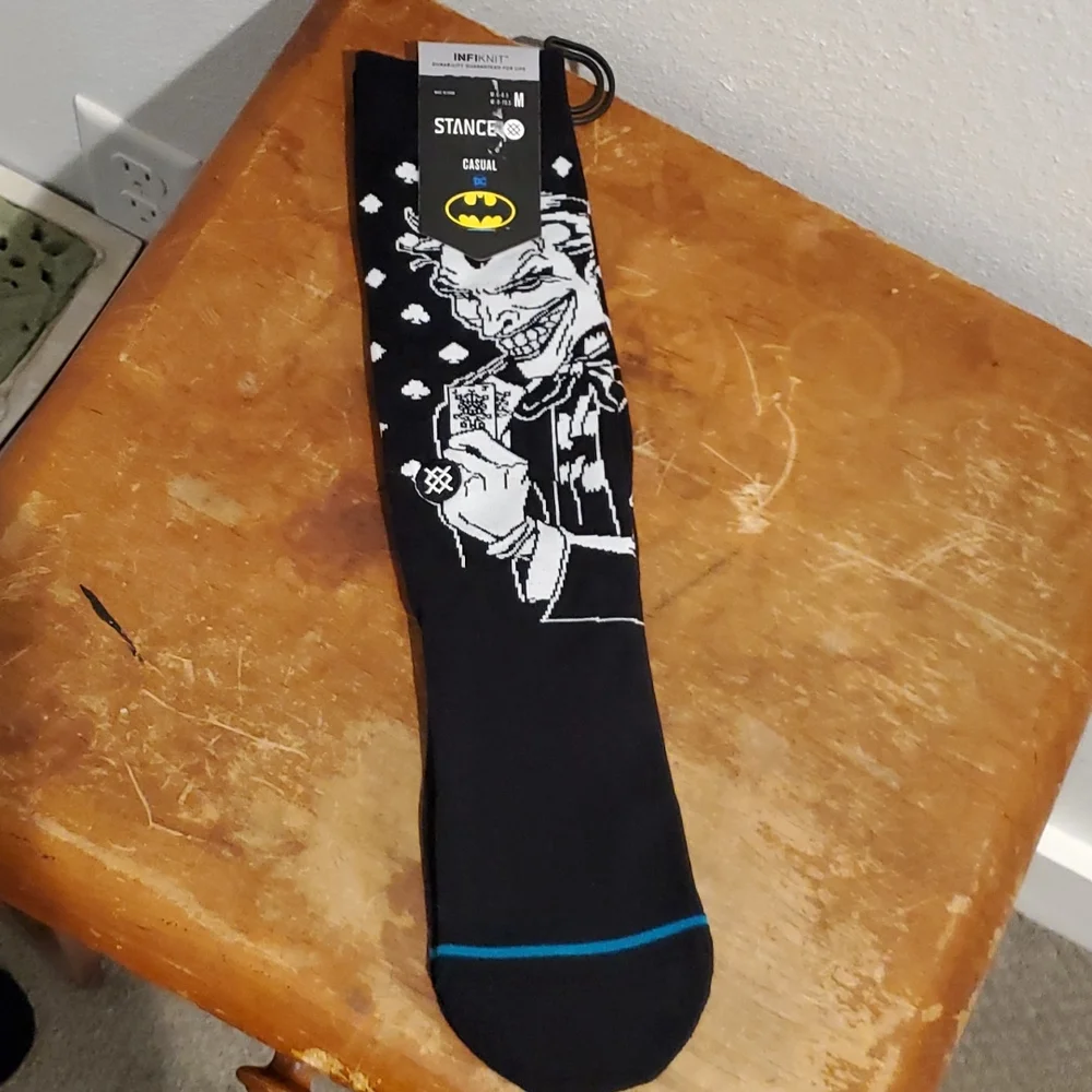 NEW Stance brand socks. JOKER  DC Comics
